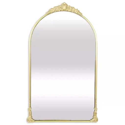 Gold Metal Modern Victorian Wall Mirror