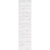 Gray and Ivory Whisper Striated Runner, 2x8