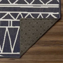 Gray Chelsea Geometric Washable Area Rug, 5x7
