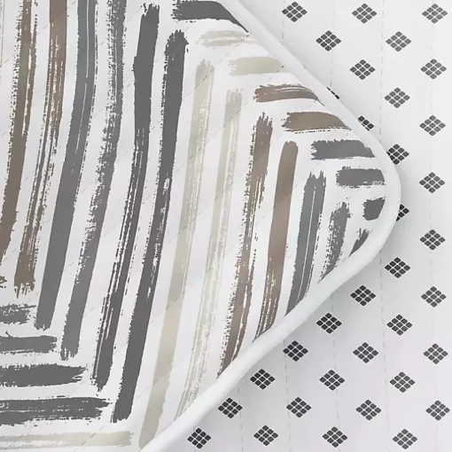 Gray Chevron Reversible 3-pc. Queen Quilt Set