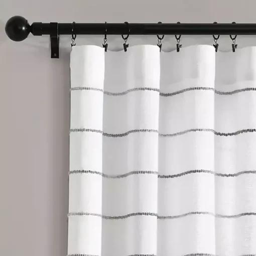 Gray Ombre Stripe Curtain Panel Set, 95 in.