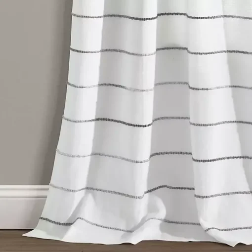 Gray Ombre Stripe Curtain Panel Set, 95 in.