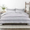 Gray Soft Striped 3-pc. King Duvet Cover Set