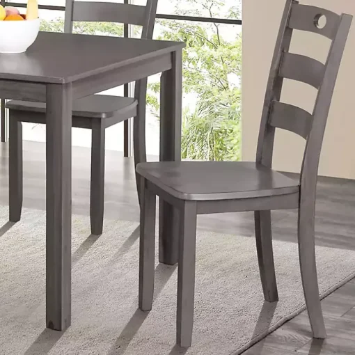Gray Wood Brooke 5-pc. Dining Furniture Set