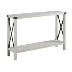 Gray Wood Farmhouse Console Table