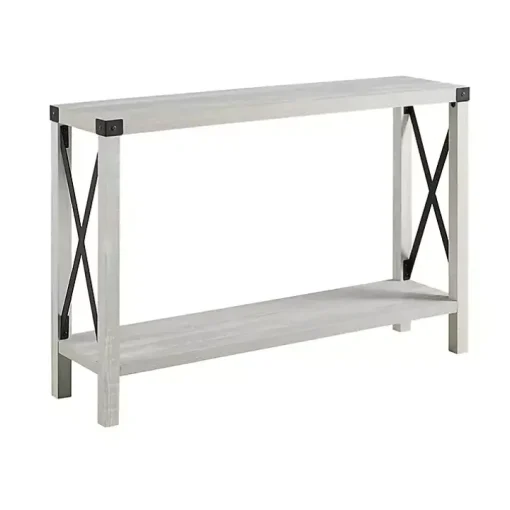 Gray Wood Farmhouse Console Table