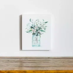 Greenery Bottle I Canvas Art Print