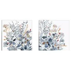 Indigo and Ochre 2-pc. Canvas Art Set