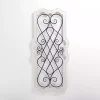 Isabel White Wood and Metal Wall Plaque