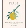 Italy Lemon Poster Framed Canvas Art Print