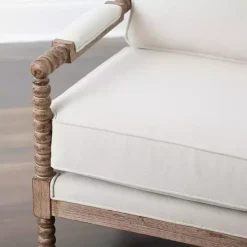 Ivory Spencer Spindle Armchair