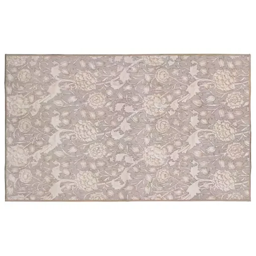 Kalini Natural Floral Washable Area Rug, 3x5