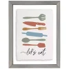 Let's Eat Framed Wall Plaque