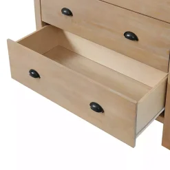 Light Driftwood 5-Drawer Storage Chest