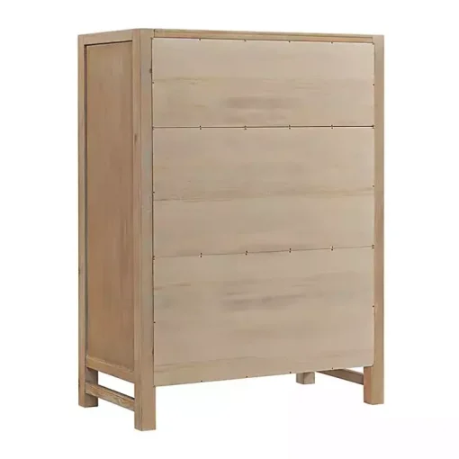 Light Driftwood 5-Drawer Storage Chest