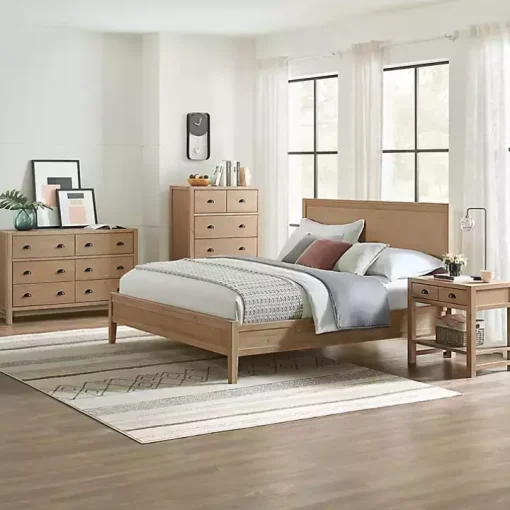 Light Driftwood 5-Drawer Storage Chest