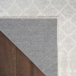Light Gray Moroccan Washable Area Rug, 5x7