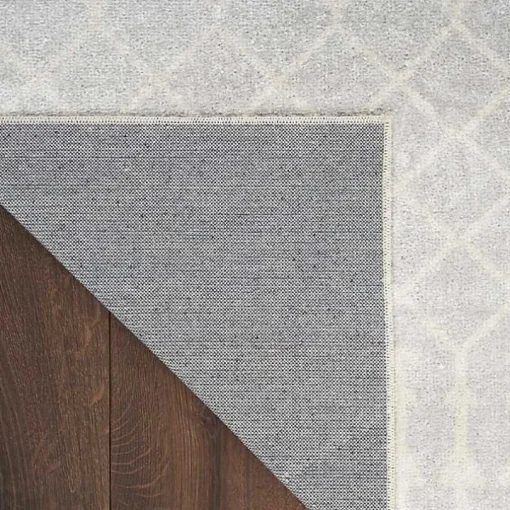 Light Gray Moroccan Washable Area Rug, 5x7