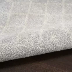 Light Gray Moroccan Washable Area Rug, 5x7