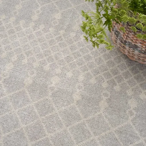 Light Gray Moroccan Washable Area Rug, 5x7