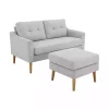 Light Gray 2-pc. Loveseat & Ottoman Set