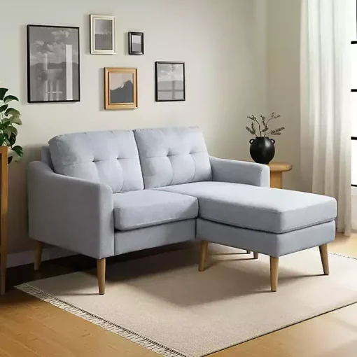 Light Gray 2-pc. Loveseat & Ottoman Set