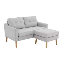 Light Gray 2-pc. Loveseat & Ottoman Set