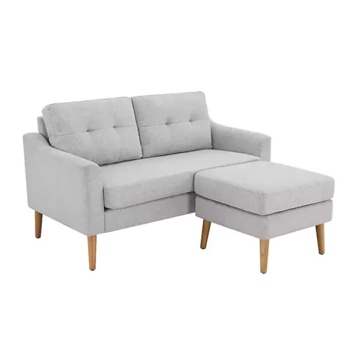 Light Gray 2-pc. Loveseat & Ottoman Set