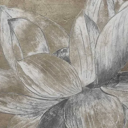 Lotus Blossom Framed Canvas Art Print