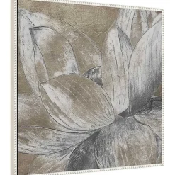 Lotus Blossom Framed Canvas Art Print