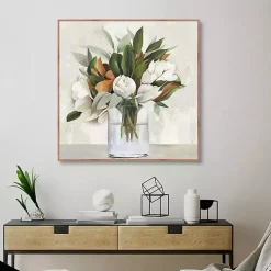 Magnolia Bouquet Framed Canvas Art Print