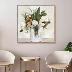 Magnolia Bouquet Framed Canvas Art Print