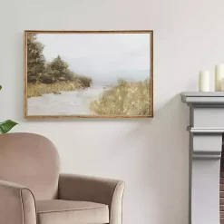 Martha Stewart Lake Walk Framed Canvas Art Print