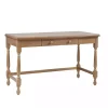 Martha Stewart Natural Wood Turned Legs Desk