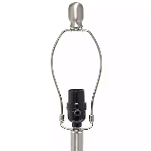 Mercury Hammered Glass White Shade Table Lamp
