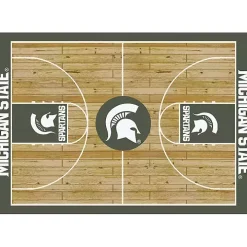 Michigan State Courtside Area Rug, 4x6