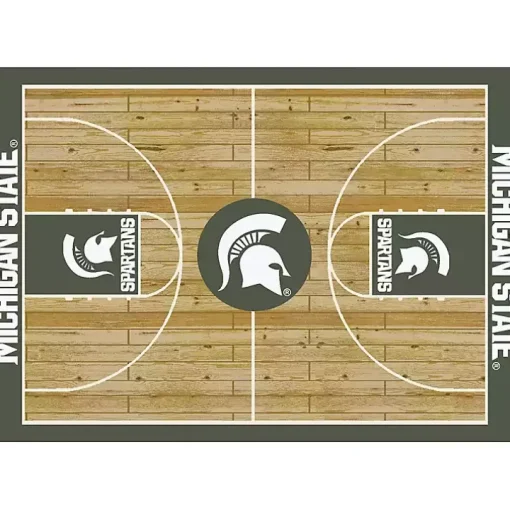 Michigan State Courtside Area Rug, 4x6