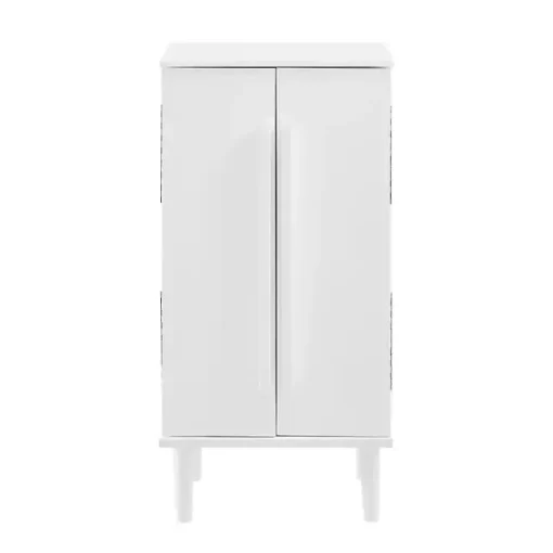 Mid-Century Modern White Jewelry Armoire