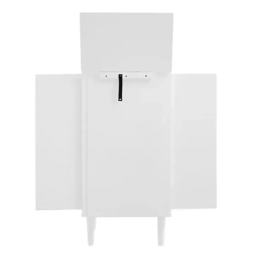 Mid-Century Modern White Jewelry Armoire