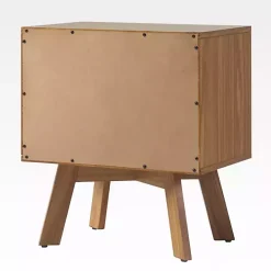 Mocha Wood Mid-century Modern Nightstand