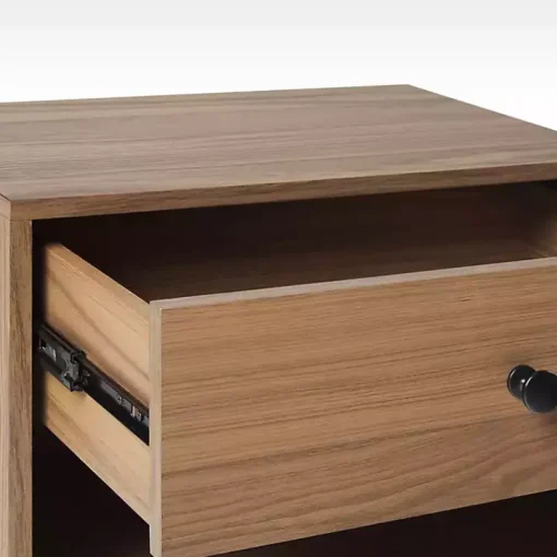 Mocha Wood Mid-century Modern Nightstand