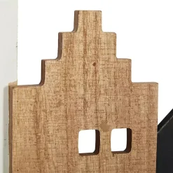 Multicolor Wood Building Wall Hooks