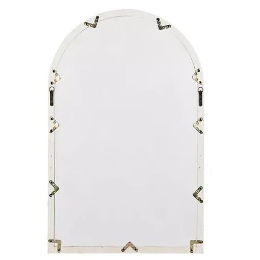 Natural Arched Pane Doors Wall Mirror
