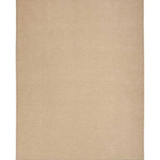 Natural Jute Solid Woven Area Rug, 7x9