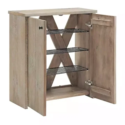 Natural Mango Wood Shoe Cubbie