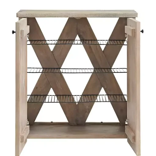 Natural Mango Wood Shoe Cubbie