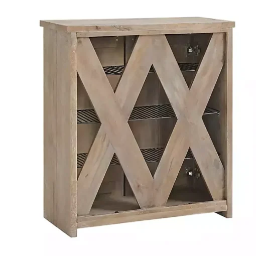 Natural Mango Wood Shoe Cubbie
