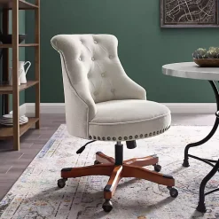 Natural Miller Tufted Office Chair