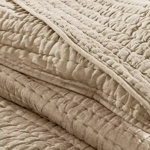 Natural Serene Quilted 3-pc. King Coverlet Set