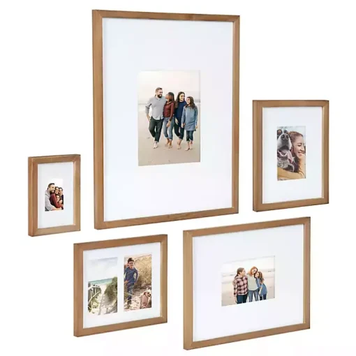Natural Wood 5-pc. Gallery Wall Picture Frame Set